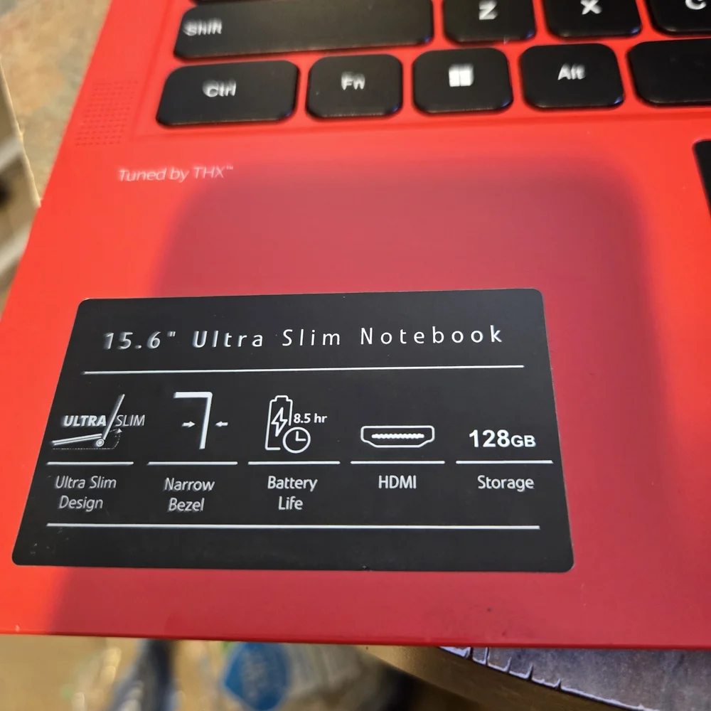 Red Laptop Notebook – Compact Everyday Laptop